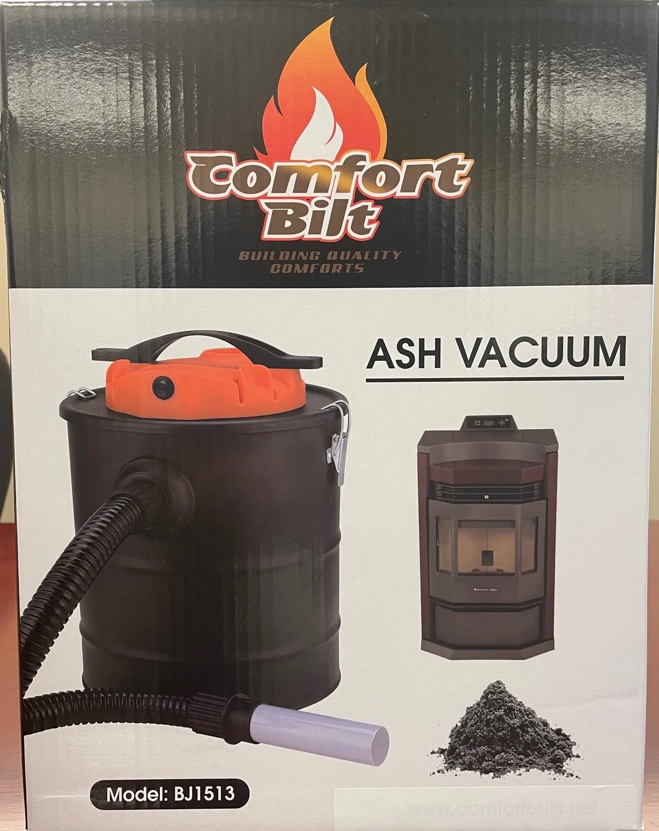 Comfortbilt BJ1513 Black Metal Ash Vacuum