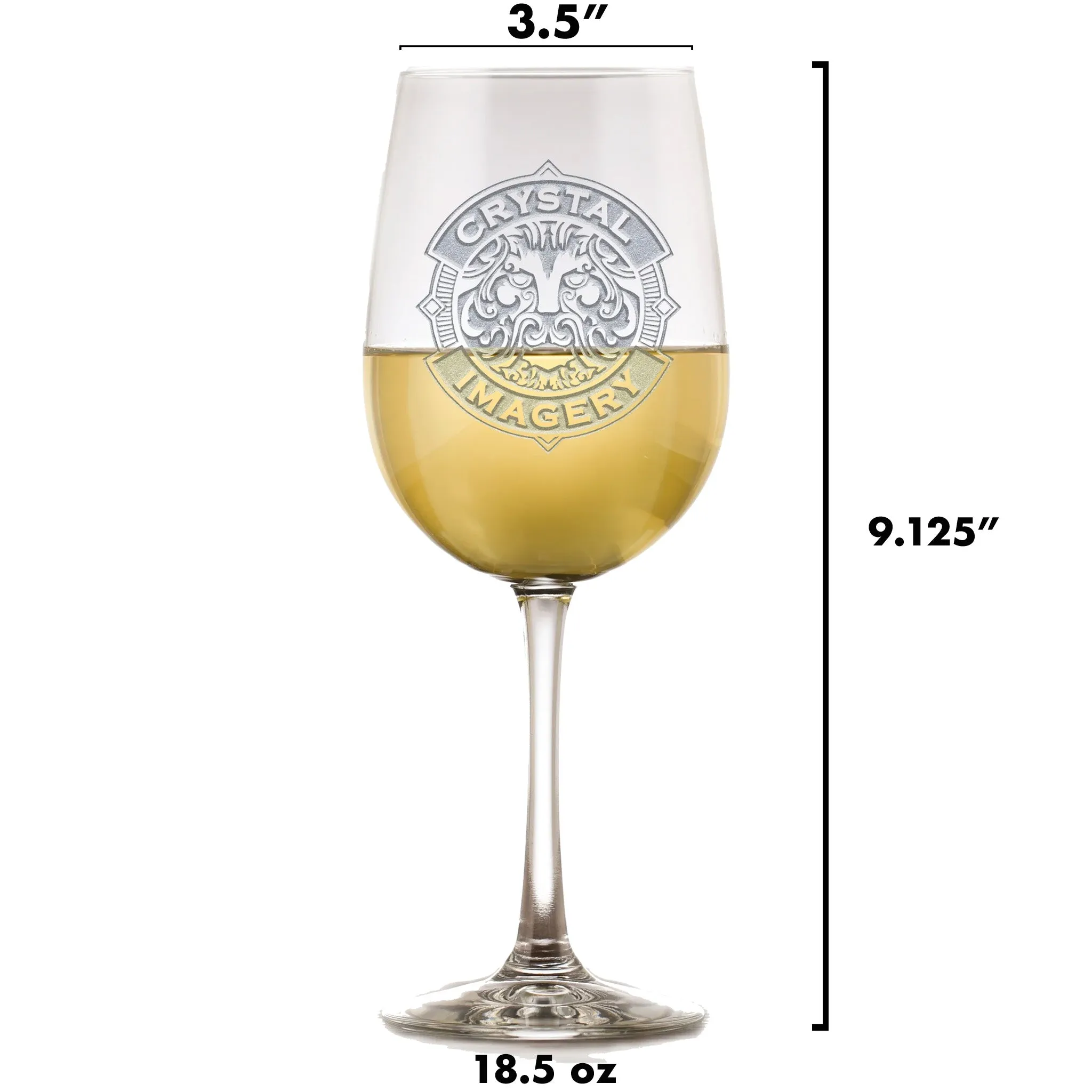 Constellation Zodiac Sign Engraved Wine Glass