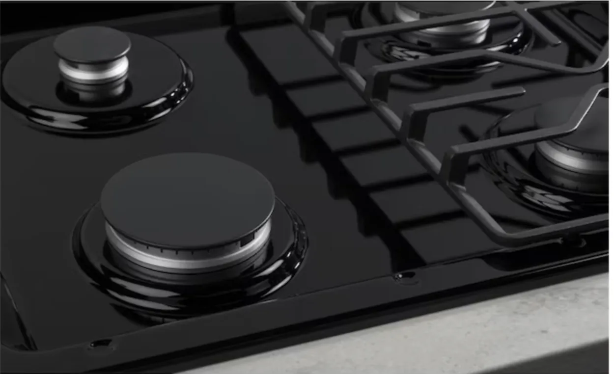 Cooktops Gas Cooktops GE 30-in 4 Burners Black Gas Cooktop