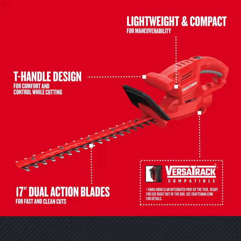 Craftsman CMEHT150 17 in. Electric Hedge Trimmer