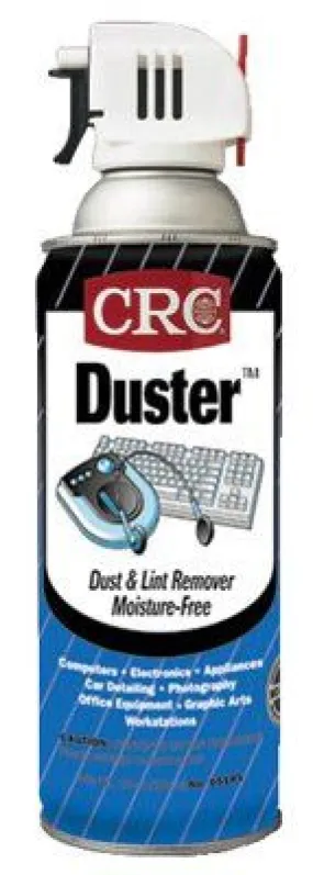 CRC 05185 Duster Moisture-Free Dust & Lint Remover, 16 oz Aerosol Can w/Trigger (12 Cans)