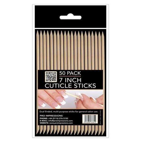 Cuticle Sticks (Wooden Pusher and Scraper)