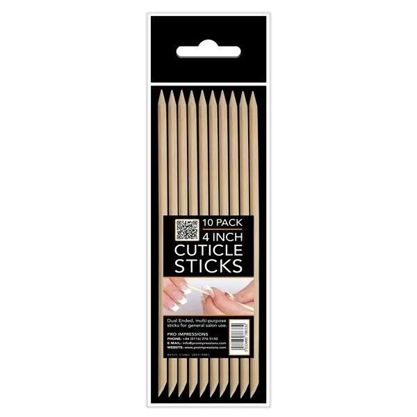 Cuticle Sticks (Wooden Pusher and Scraper)