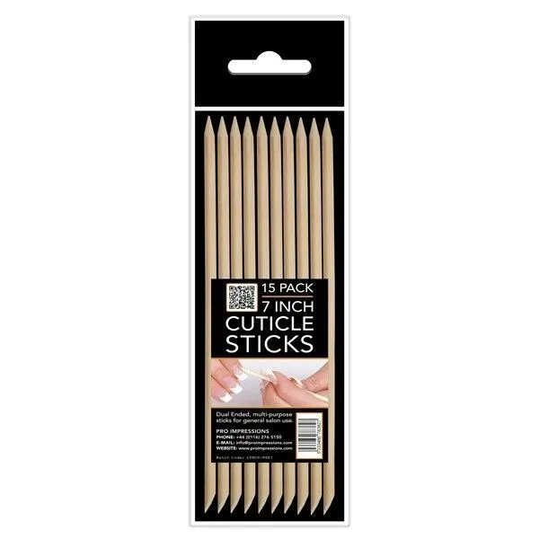 Cuticle Sticks (Wooden Pusher and Scraper)