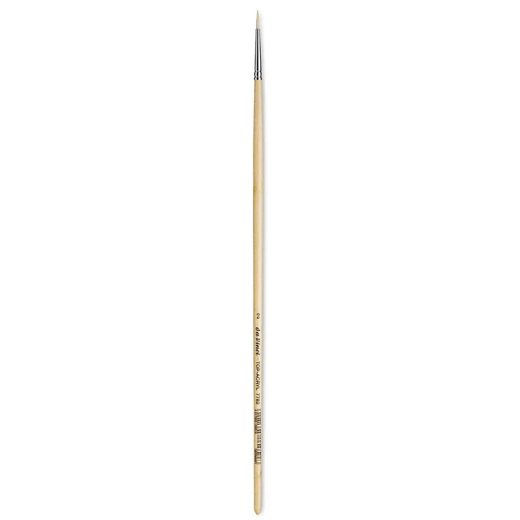 Da Vinci Top Acrylic Synthetic Brush Round Long Handle Size 2