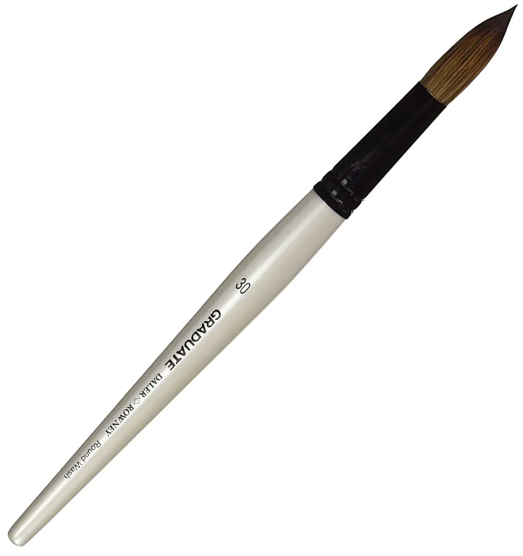 Daler Rowney Graduate Brush Short Handle Pony/Synthetic Round Wash 30x14mm