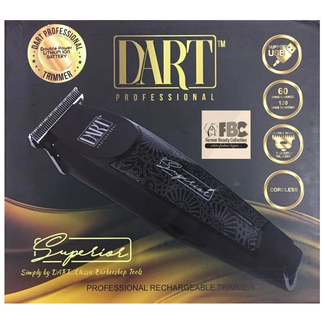 Dart SUPERIOR Cordless Trimmer with USB Charging