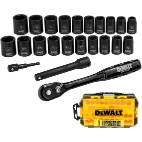 Dewalt DWMT74739 Combination Impact Socket Wrench Set 1/2" 23Pcs