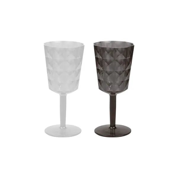 Diamond Plastic Wine Glass