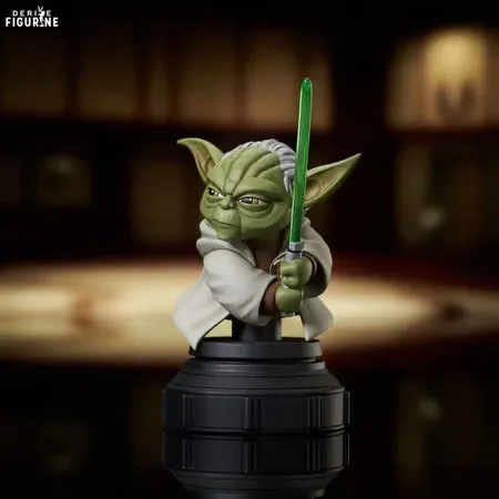 DIAMOND SELECT TOYS - STAR WARS CLONE WARS ANIMATED - YODA MINI-BUST 1/7 13CM