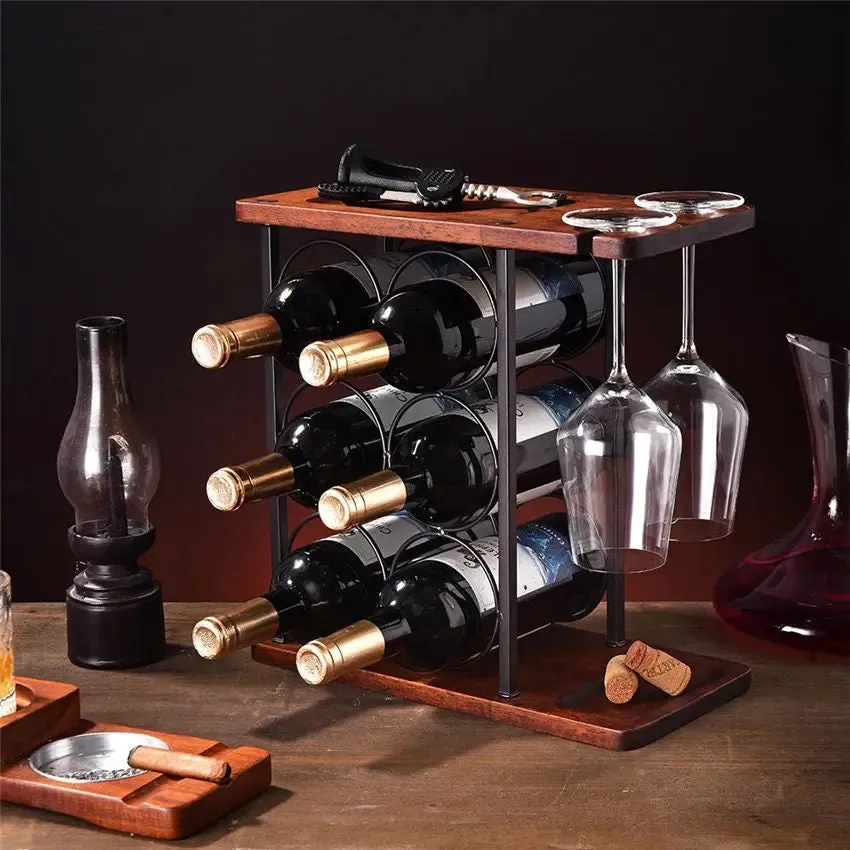 Elegant Wine and Glass Storage Rack