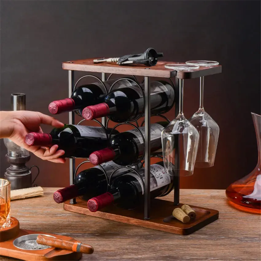 Elegant Wine and Glass Storage Rack