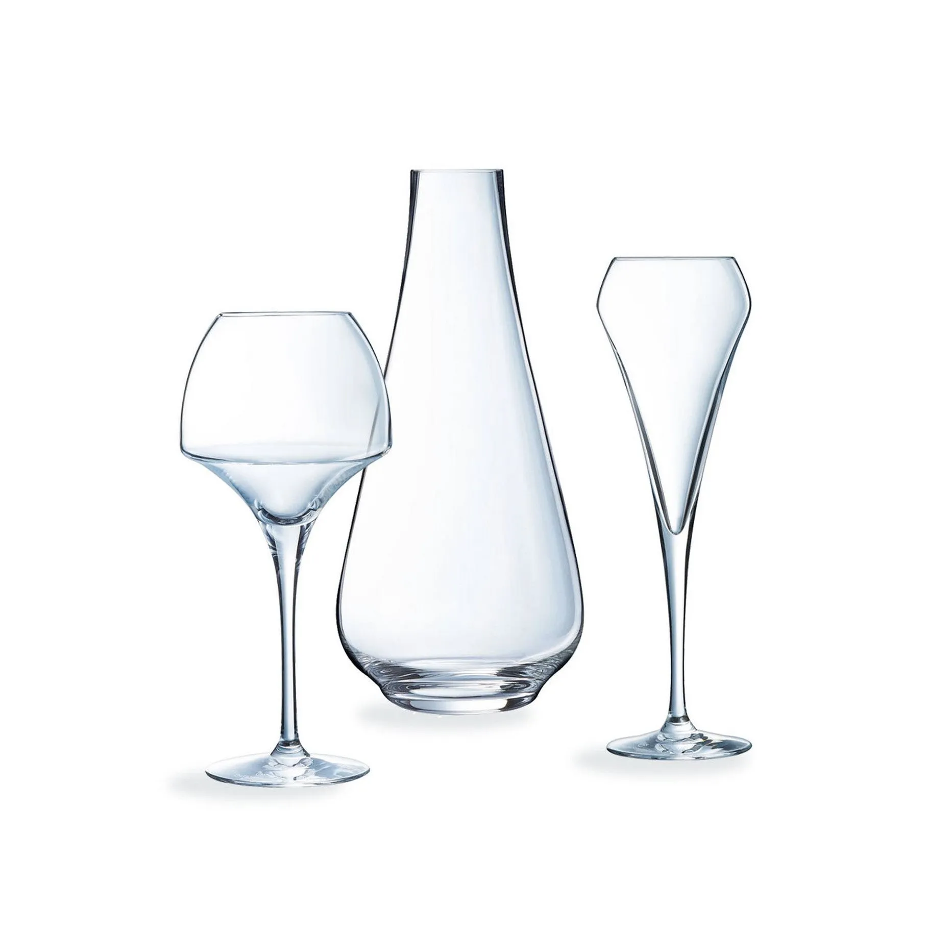 Ensemble 13 Pièces - Carafe   6 Verres À Pied 47cl   Flûtes - Open Up