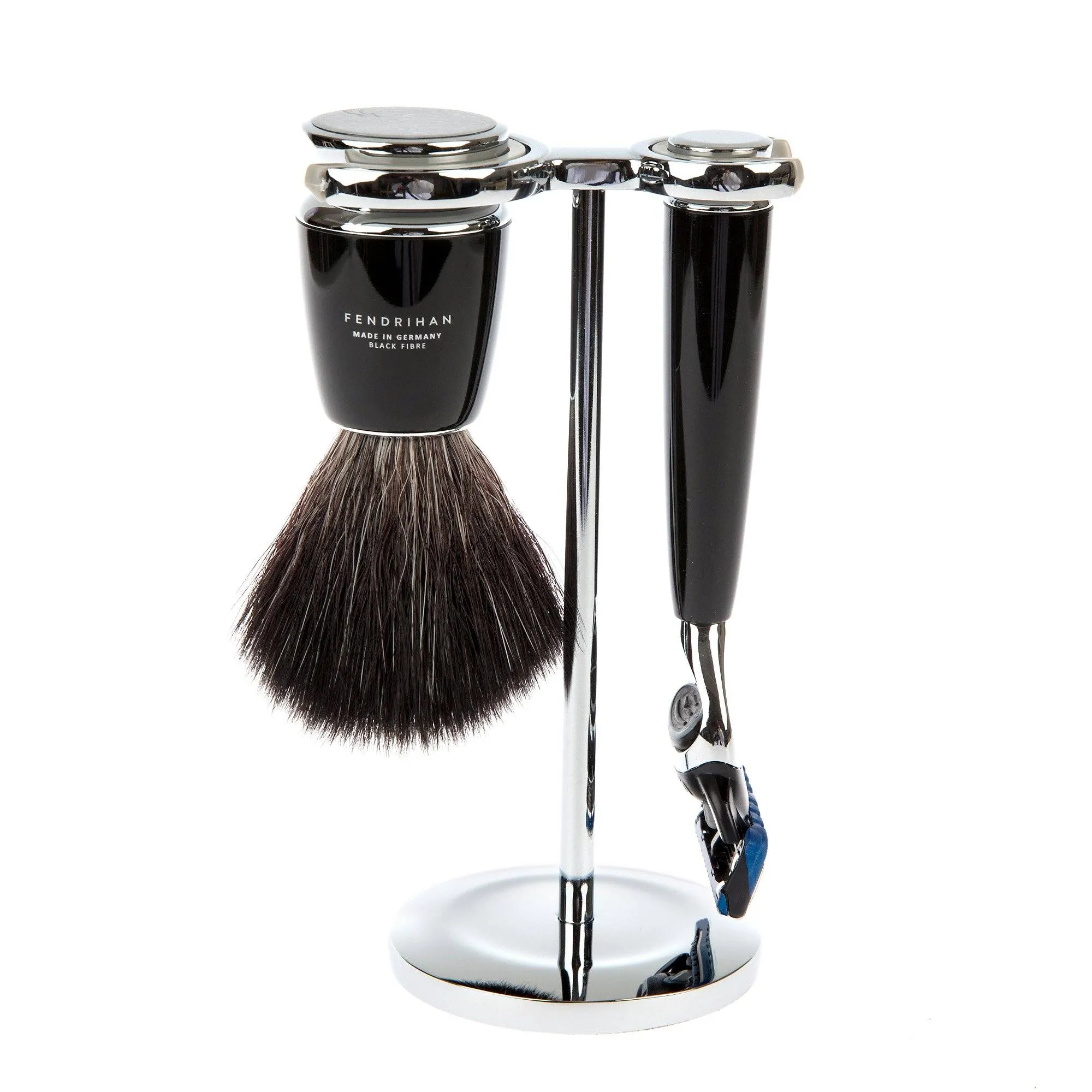 Fendrihan 3-Piece Shaving Set with Gillette Fusion and Black Fibre Brush