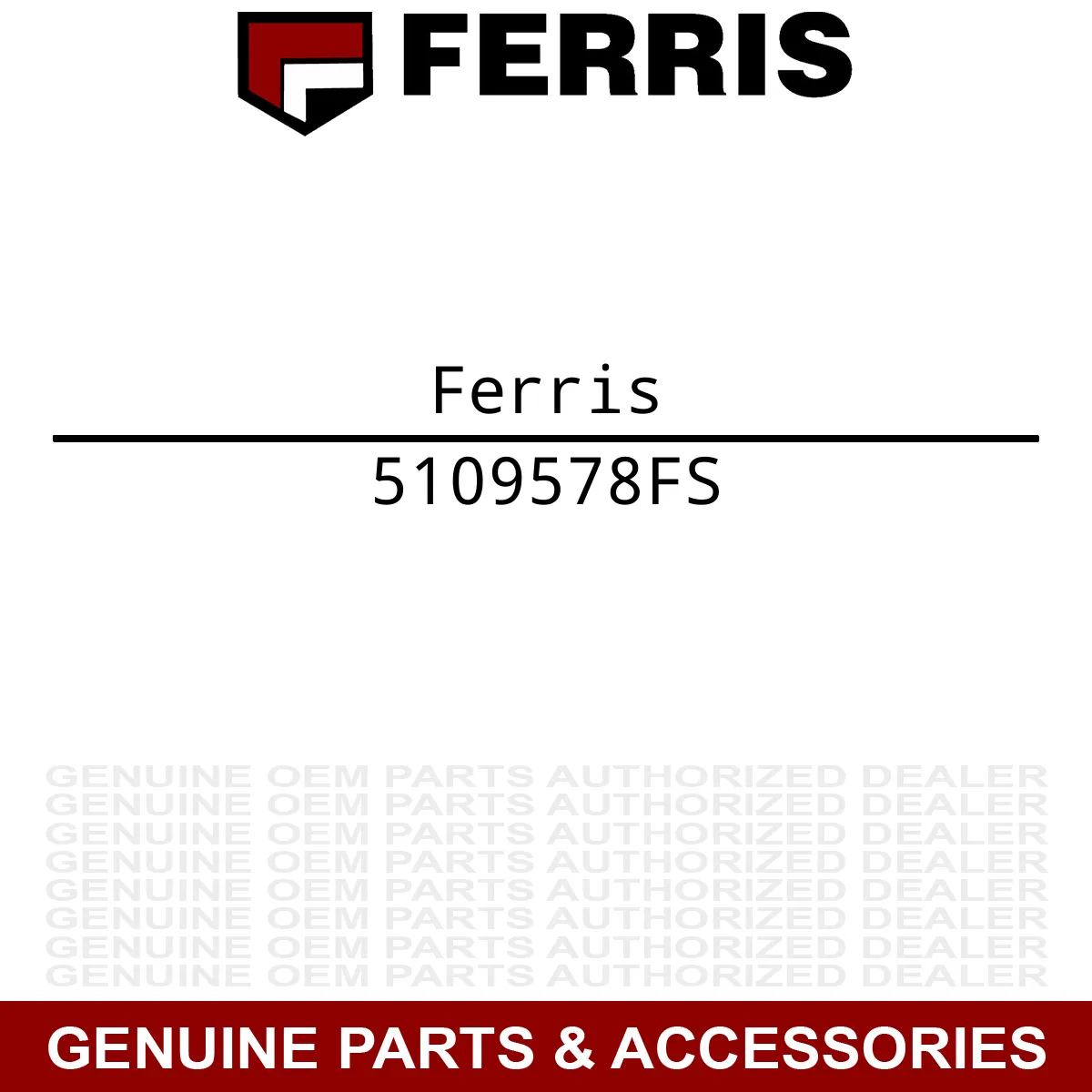 Ferris 5109578FS PAD, KNEE Series Ride-On Hurricane FB1000CE Debris 590 -