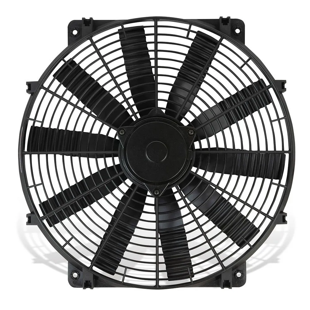 Flex-A-Lite Flex-Wave Electric Cooling Fan - 16" Fan - Push/Pull - 2660 CFM - 12V - Straight Blade - 16-1/2 x 16" - 3-3/4" - Plastic