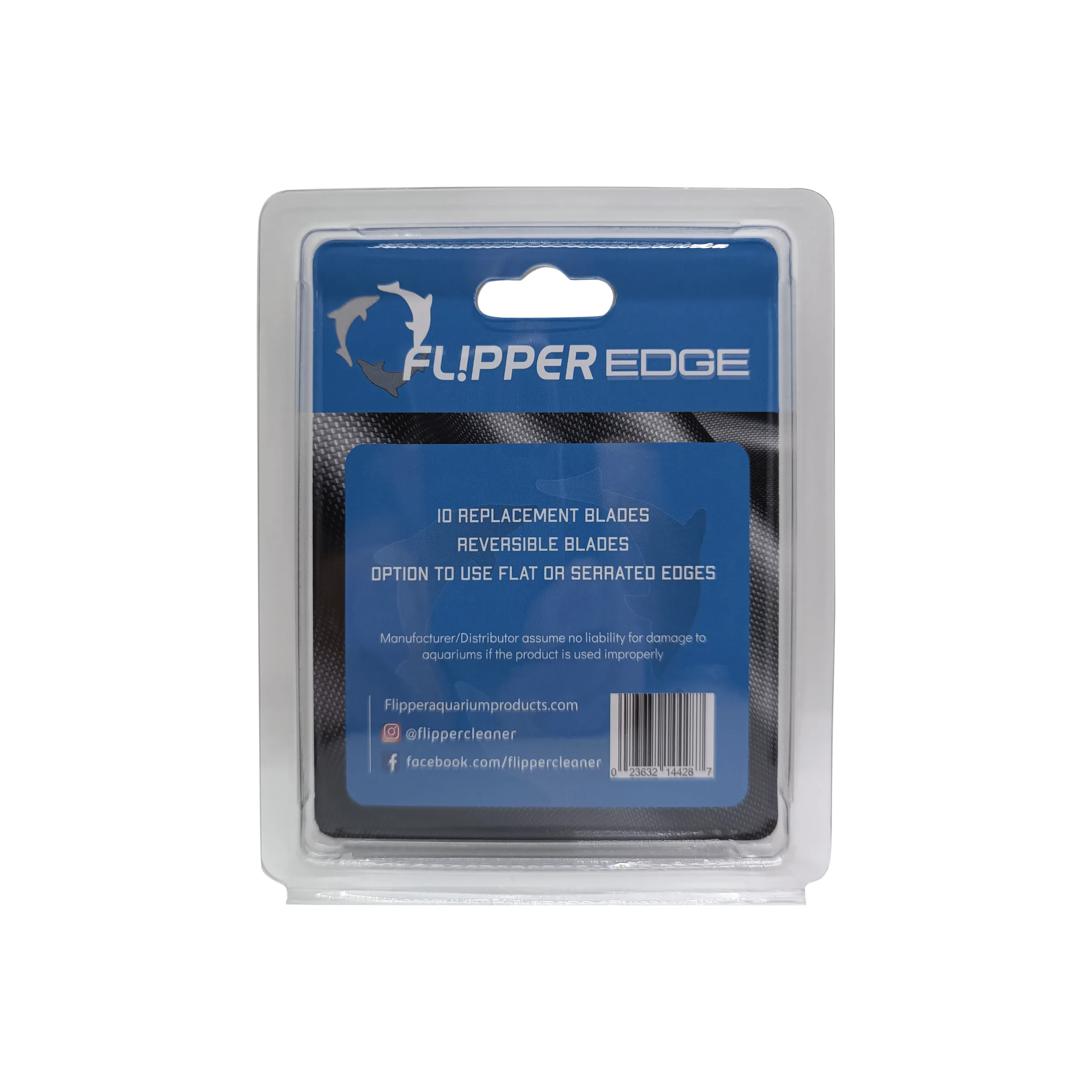 Flipper Edge Standard Acrylic Safe Plastic Blades - 10 Pack