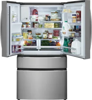 Frigidaire Gallery GRMS2773AF 26.3 Cu. Ft. Standard-Depth 4-Door French Door Refrigerator in Stainless Steel