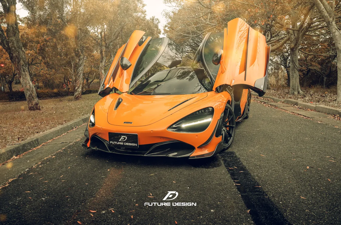 Future Design Carbon Fiber Front Bumper Canards for McLaren 720S