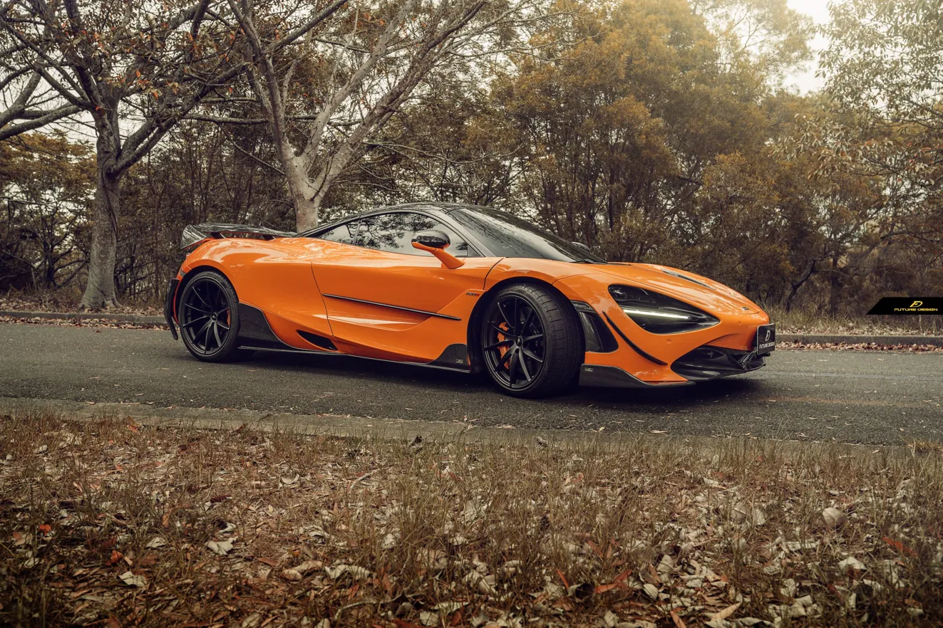 Future Design Carbon Fiber Front Bumper Canards for McLaren 720S