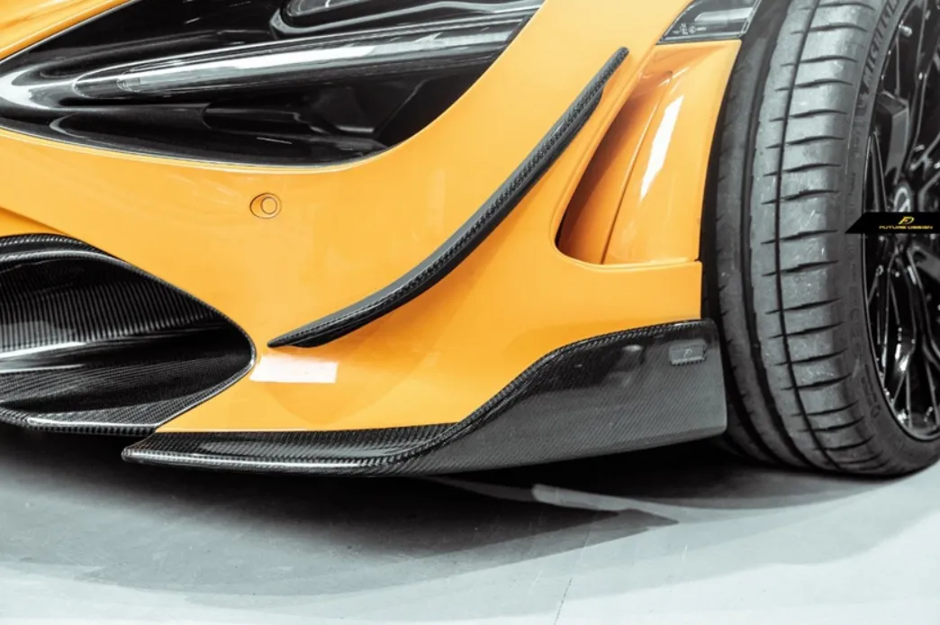 Future Design Carbon Fiber Front Bumper Canards for McLaren 720S