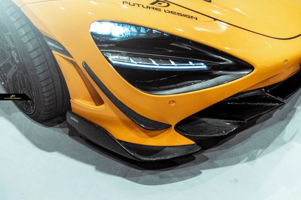 Future Design Carbon Fiber Front Bumper Canards for McLaren 720S