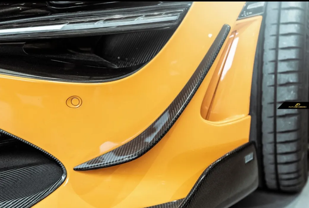 Future Design Carbon Fiber Front Bumper Canards for McLaren 720S