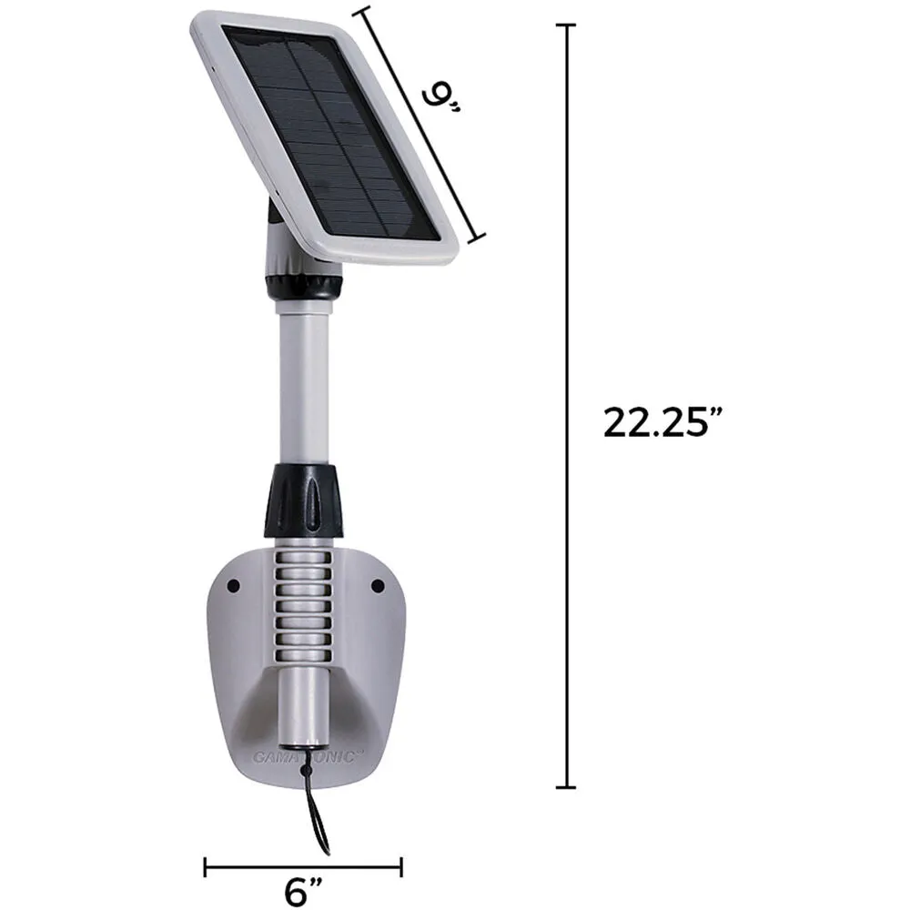 Gama Sonic | Solar-Powered Light My Shed IV LED 7 inch Greenhouse and Shed Light