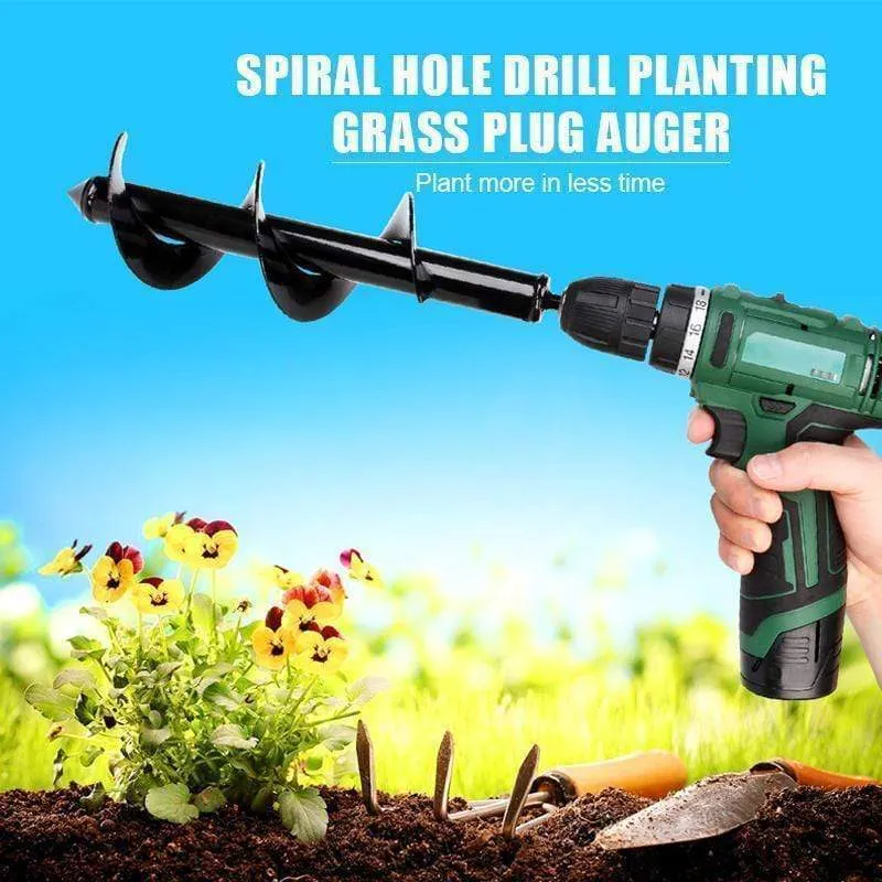 Garden Auger Spiral Drill Bit - Auger Drill Bit for Planting