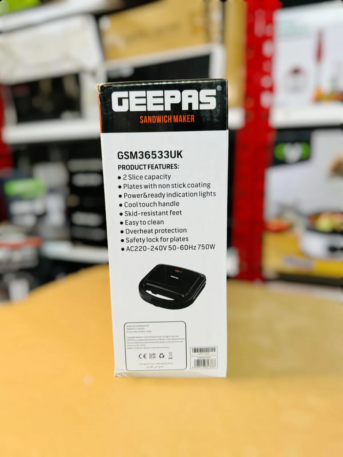 GEEPAS Sandwich Maker GSM36533UK