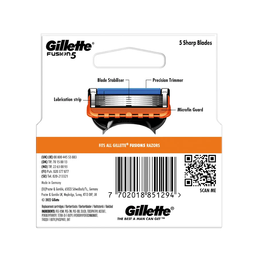 Gillette Fusion Refills (4 Pack)