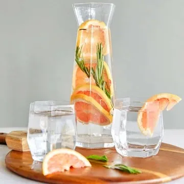 Glass Geometric Set | Carafe   Glasses