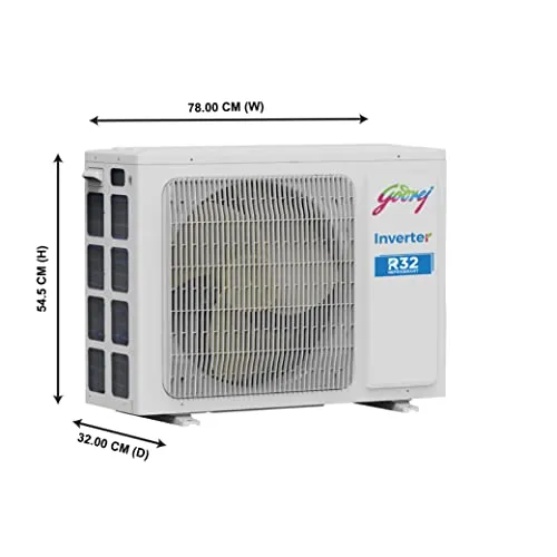 Godrej 1 Ton 3 Star Inverter Split AC (Copper, 2022 model, 5-in-1 convertible, Nano-Coated anti-viral filter AC 1T SIC 12TTC3-WWA, White)