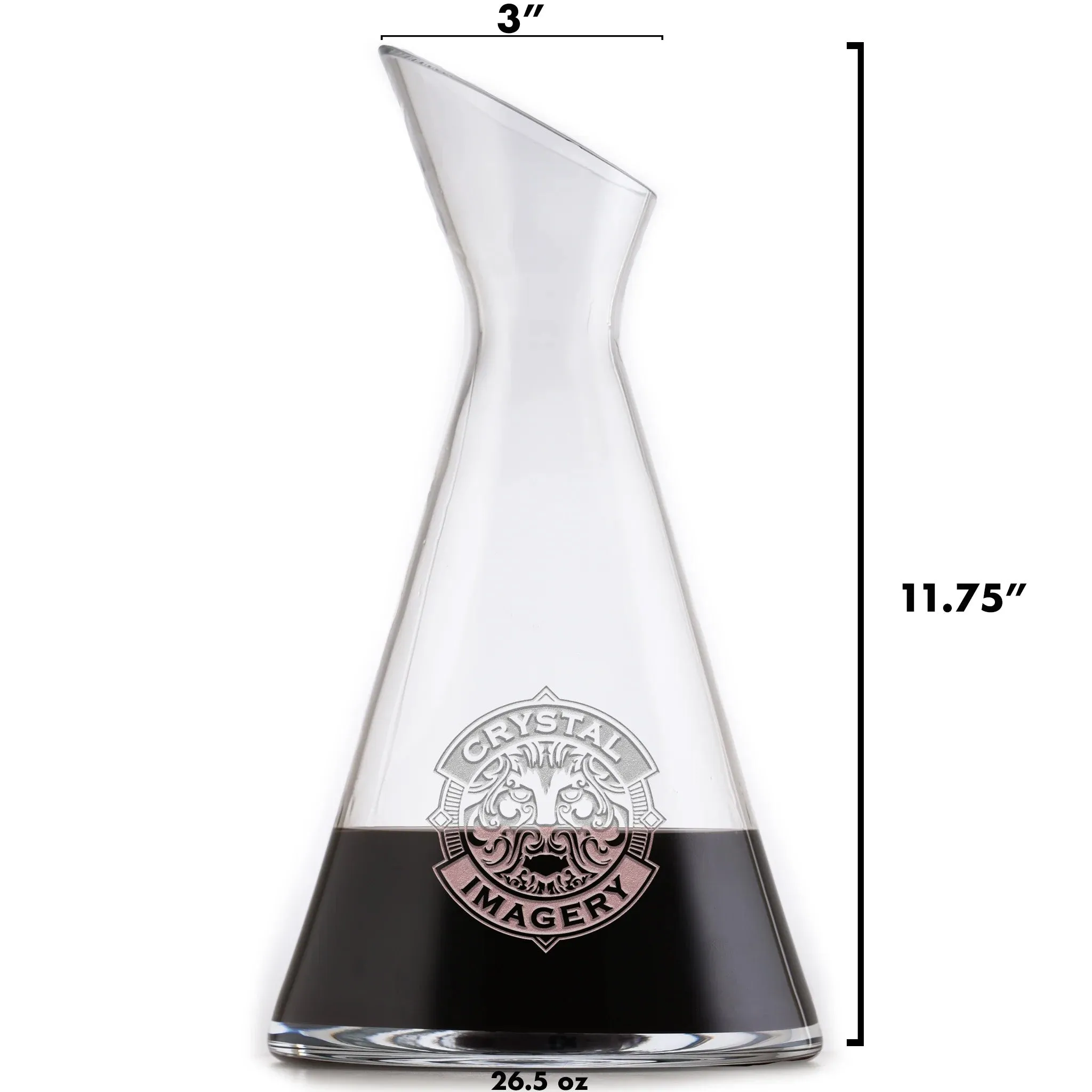 Golf Engraved Crystal Wine Decanter Gift Set