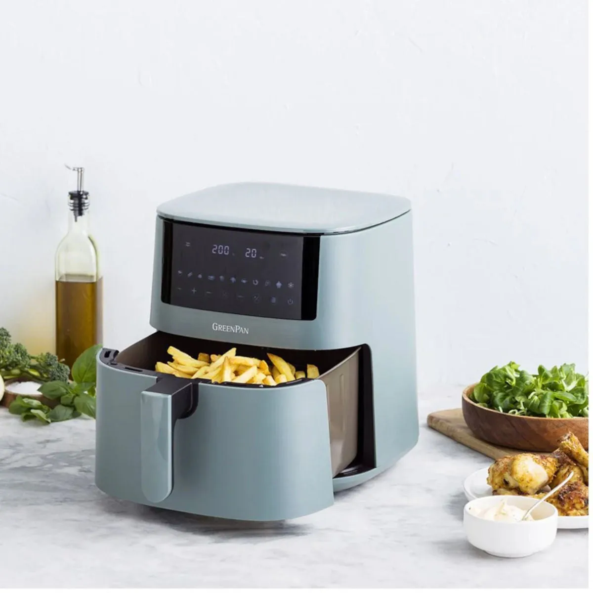 Greenpan Bistro Airfryer 7.2L Smokey Blue