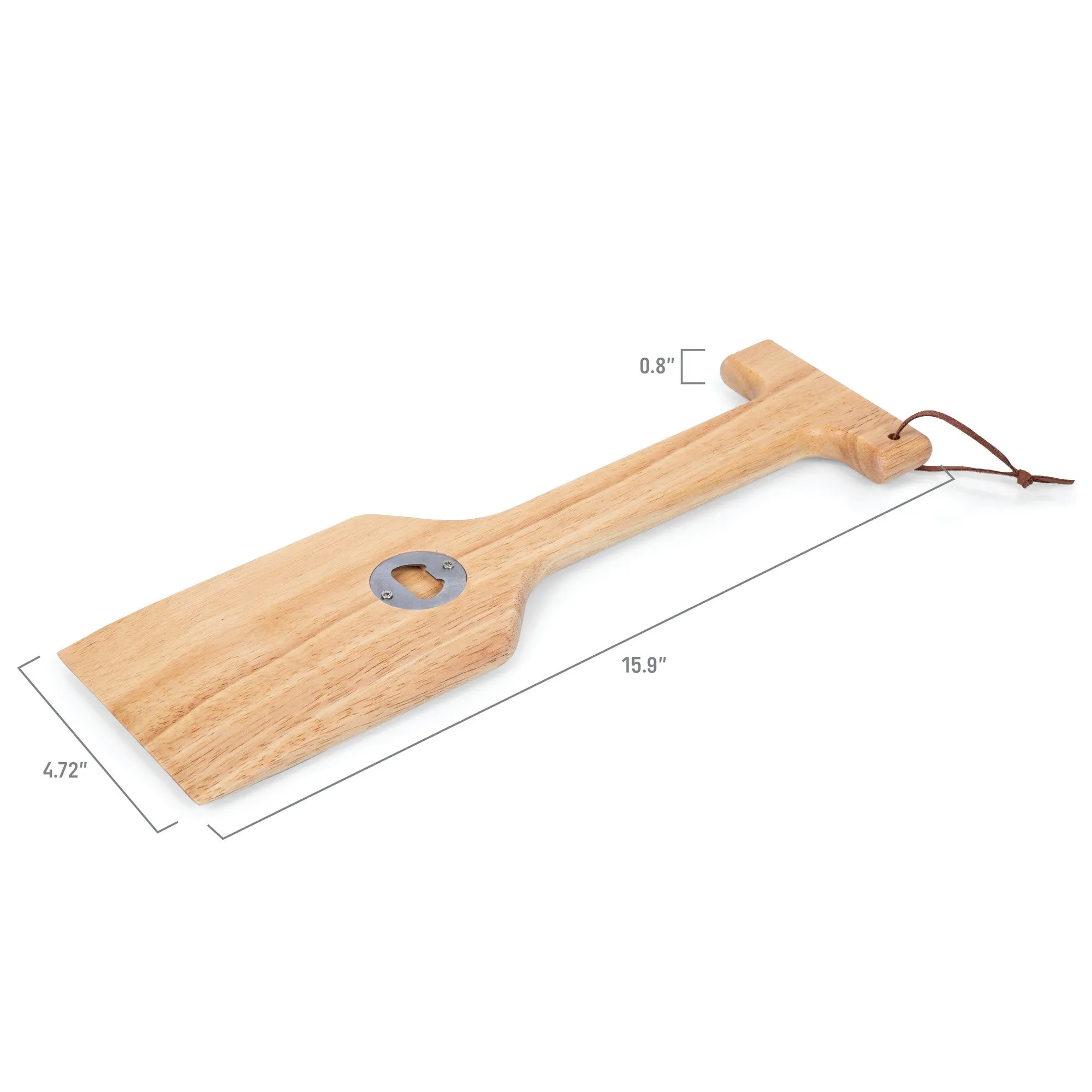 Indiana Hoosiers - Hardwood BBQ Grill Scraper with Bottle Opener