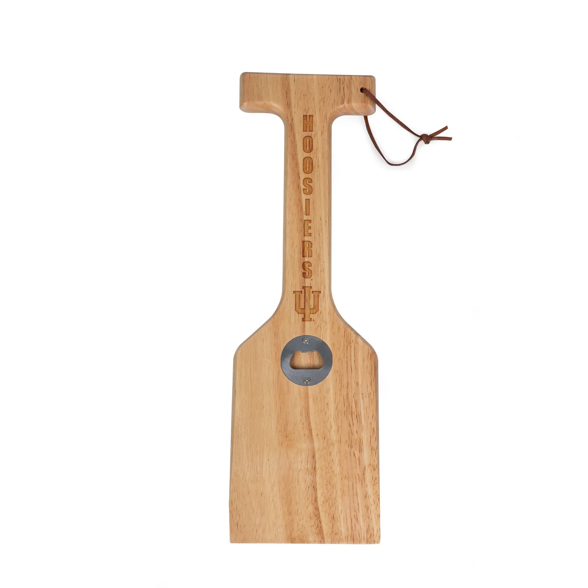 Indiana Hoosiers - Hardwood BBQ Grill Scraper with Bottle Opener