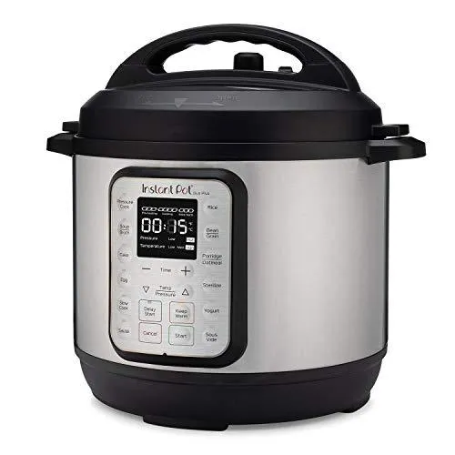 Instant Pot Duo Plus 6 Quart 9-in-1 Electric Pressure Cooker, Slow Cooker, Rice Cooker, Steamer, Saute, Yogurt Maker, Warmer & Sterilizer, 15 One-Touch Programs