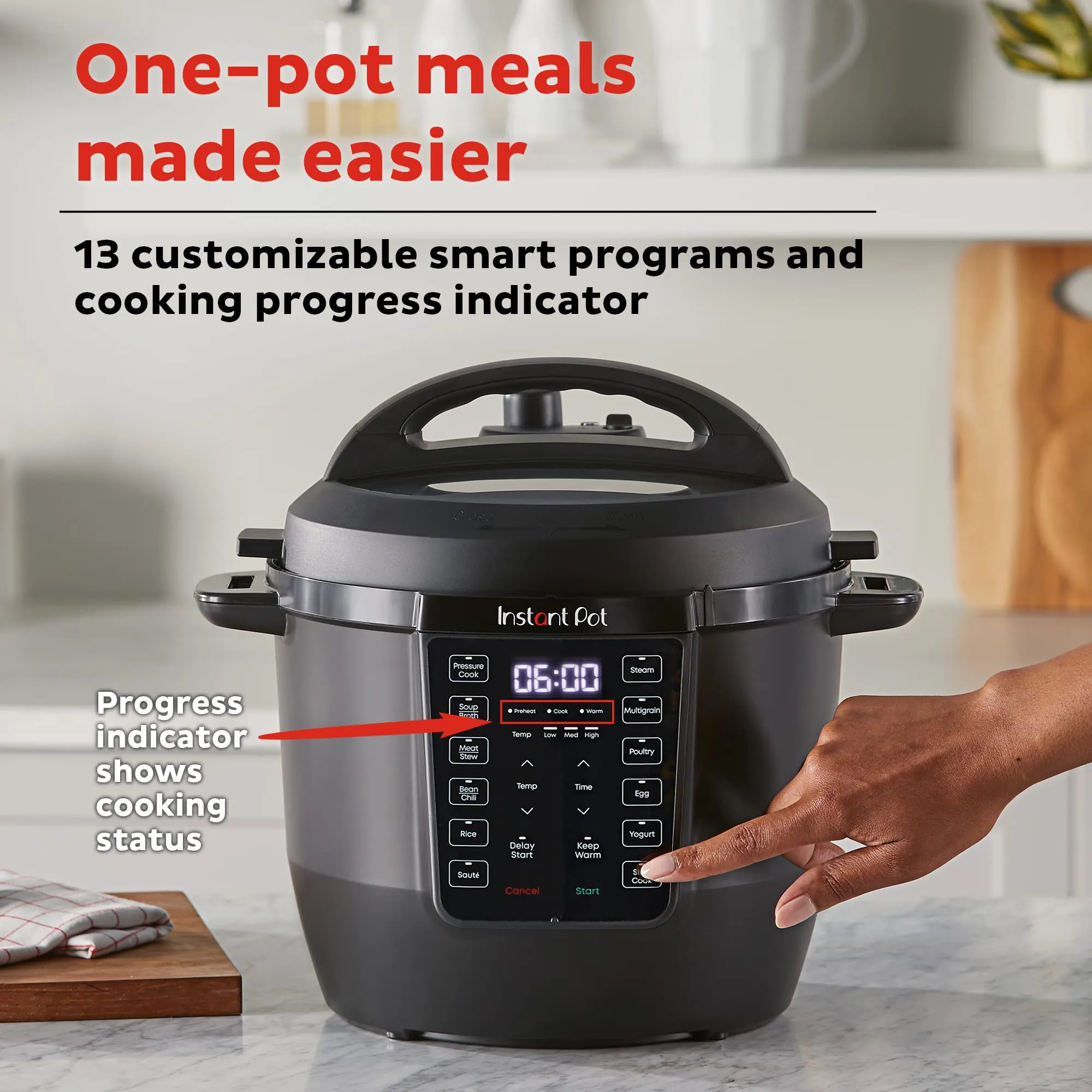 Instant Pot RIO, 7-in-1 Electric Multi-Cooker.