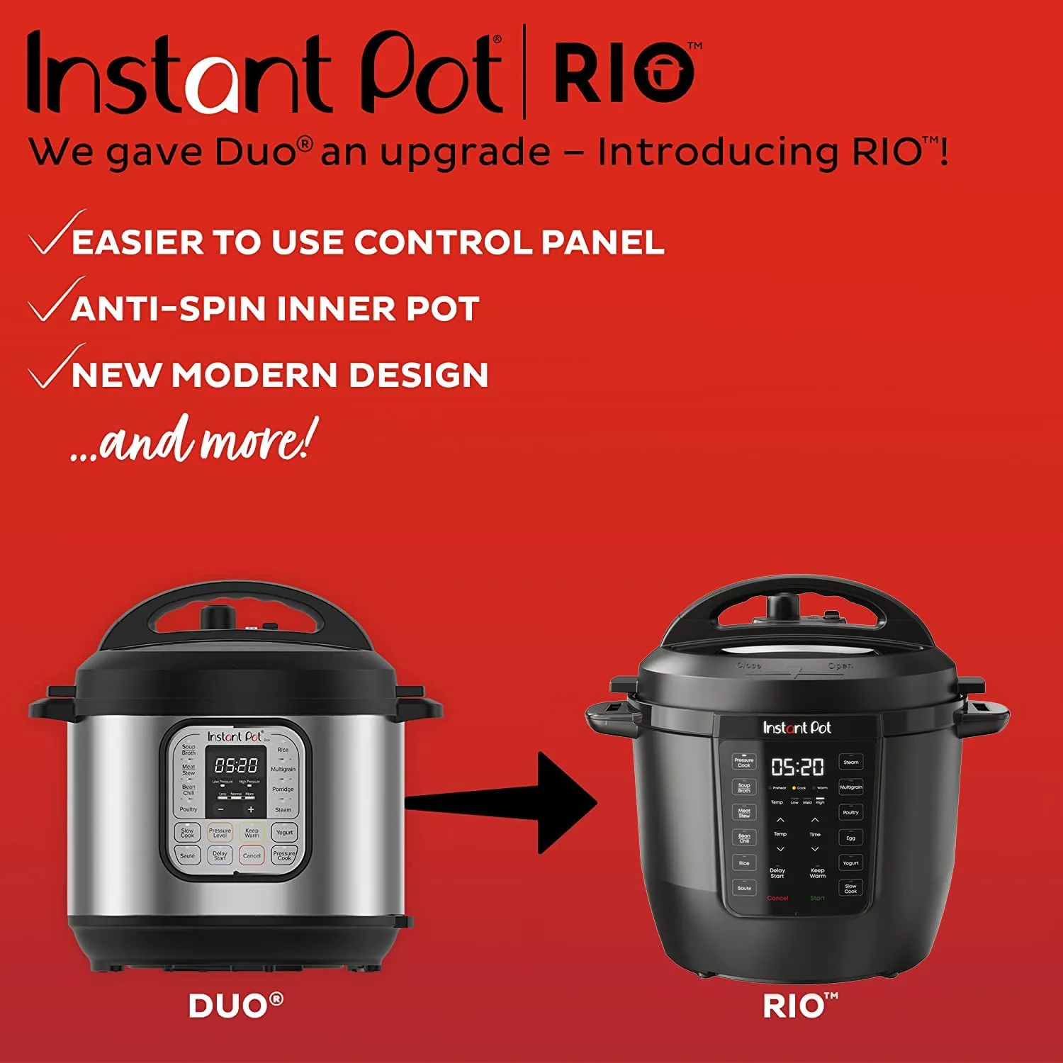 Instant Pot RIO, 7-in-1 Electric Multi-Cooker.