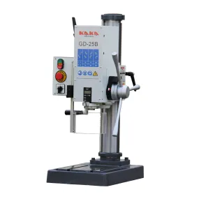 KAKA Industrial GD-25B Gear Head Vertical Drill Press, 8 Steps Speed Adjustable Head Hight Depth DRO Industrial Grade Drilling Tapping Machine with 220V 3 Phase Motor