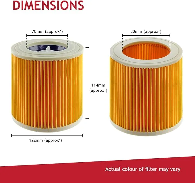 Karcher Wet and Dry Filter | WD2 Filter |WD3 Filter| MV2 Filter |MV3 Filter |Wet & Dry Vacuum Cleaner Filter Cartridge