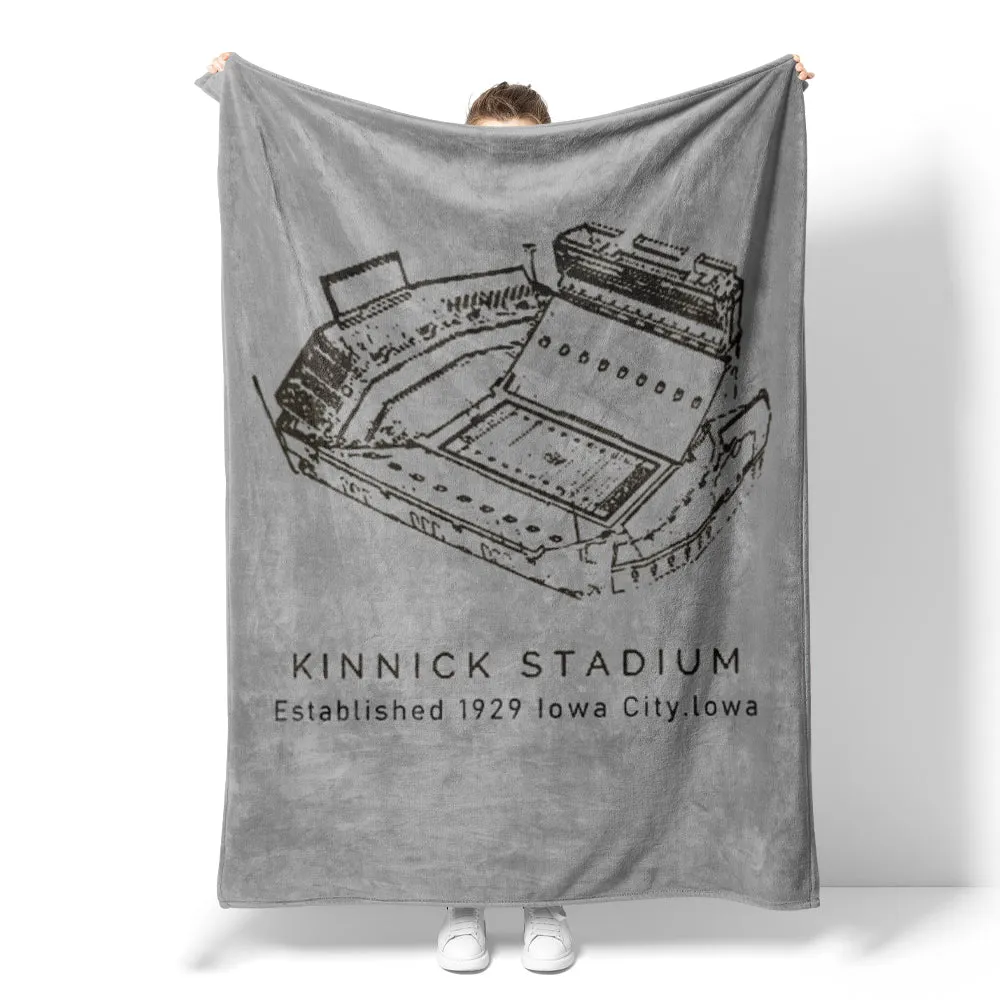 Kinnick Stadium - Iowa Hawkeyes Football,College Football Blanket for Fans of American Football Fans