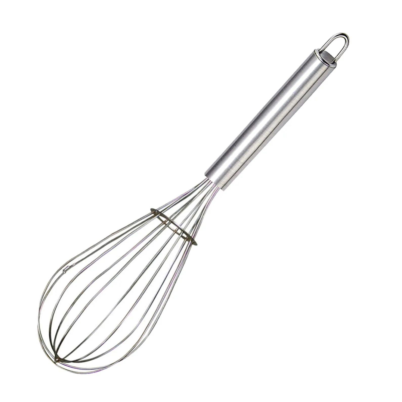 Kuber Industries 2.5 MM 2 Pieces Stainless Steel Hand Blender Mixer Froth Whisker Latte Maker for Milk Coffee Egg Beater Juice,35 cm (Silver) - CTKTC031333