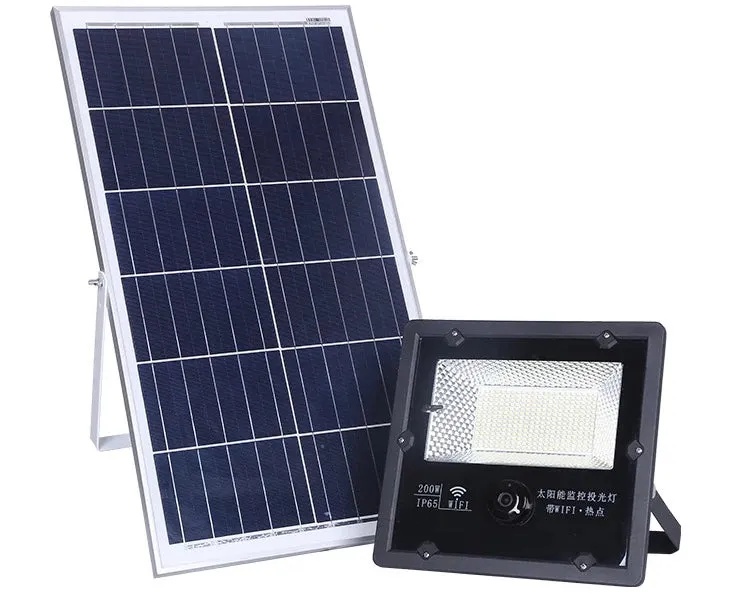 LED Solar floodlight with external Panel 200W