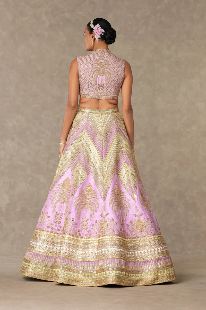 Lilac 'Anar-Phool' Lehenga Set