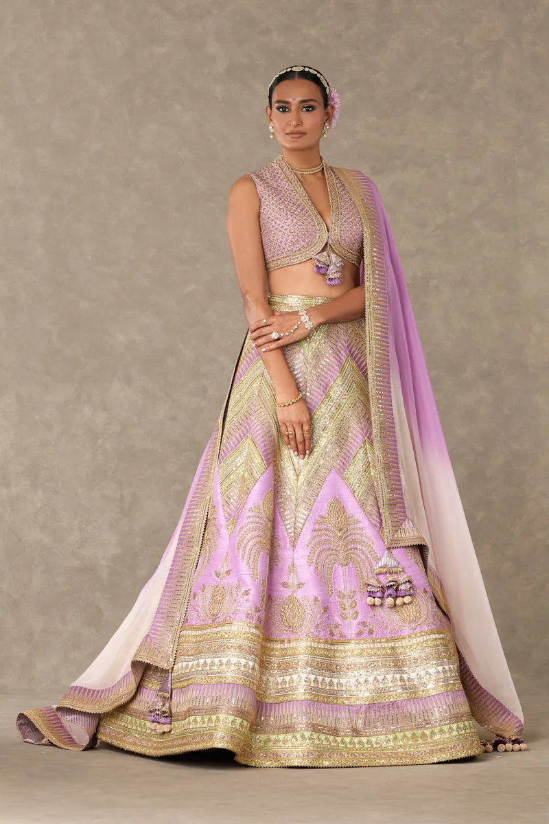 Lilac 'Anar-Phool' Lehenga Set