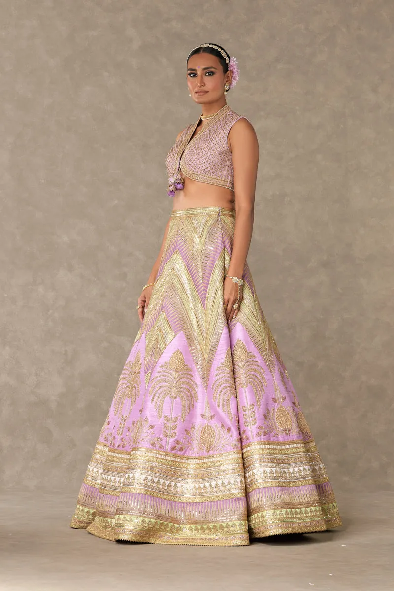 Lilac 'Anar-Phool' Lehenga Set