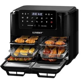 LLIVEKIT Dual Zone Air Fryer 12L (New)