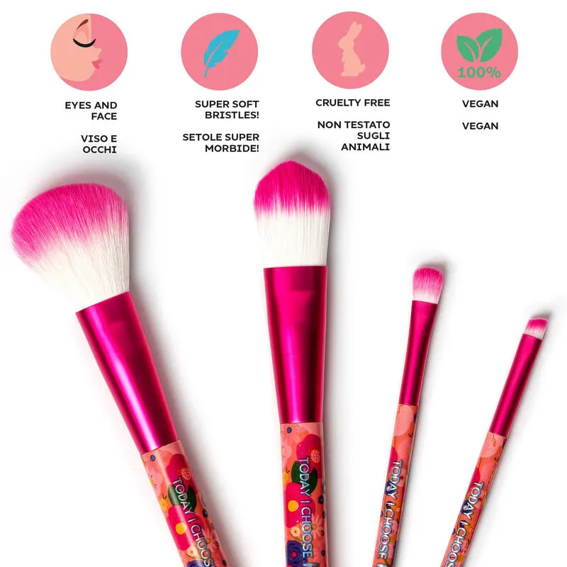 Makeup Brushes - Flowers